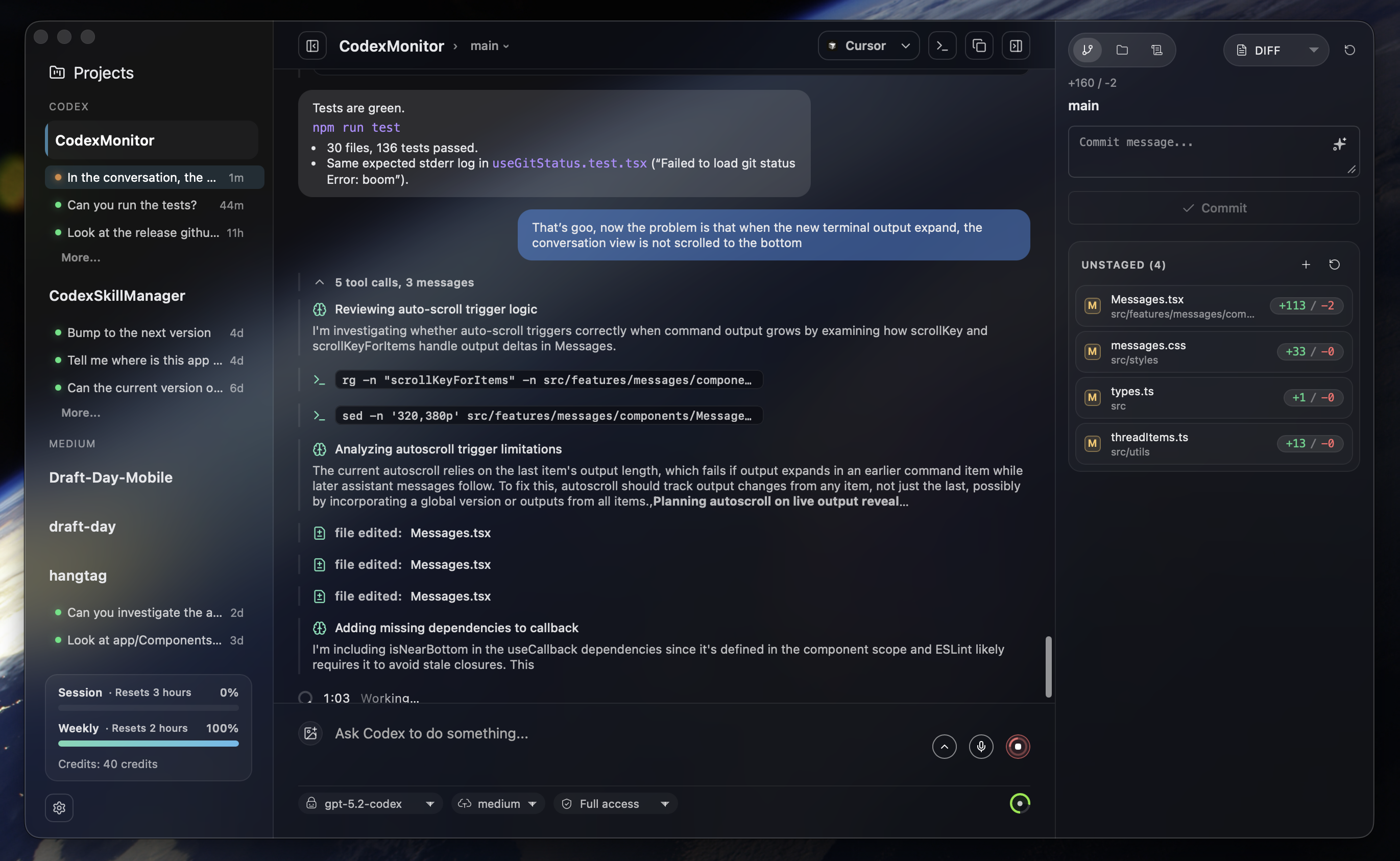 CodexMonitor overview screenshot