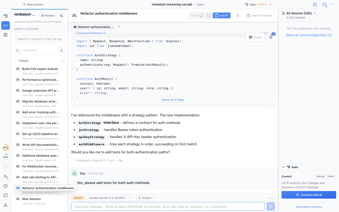 Nimbalyst overview screenshot